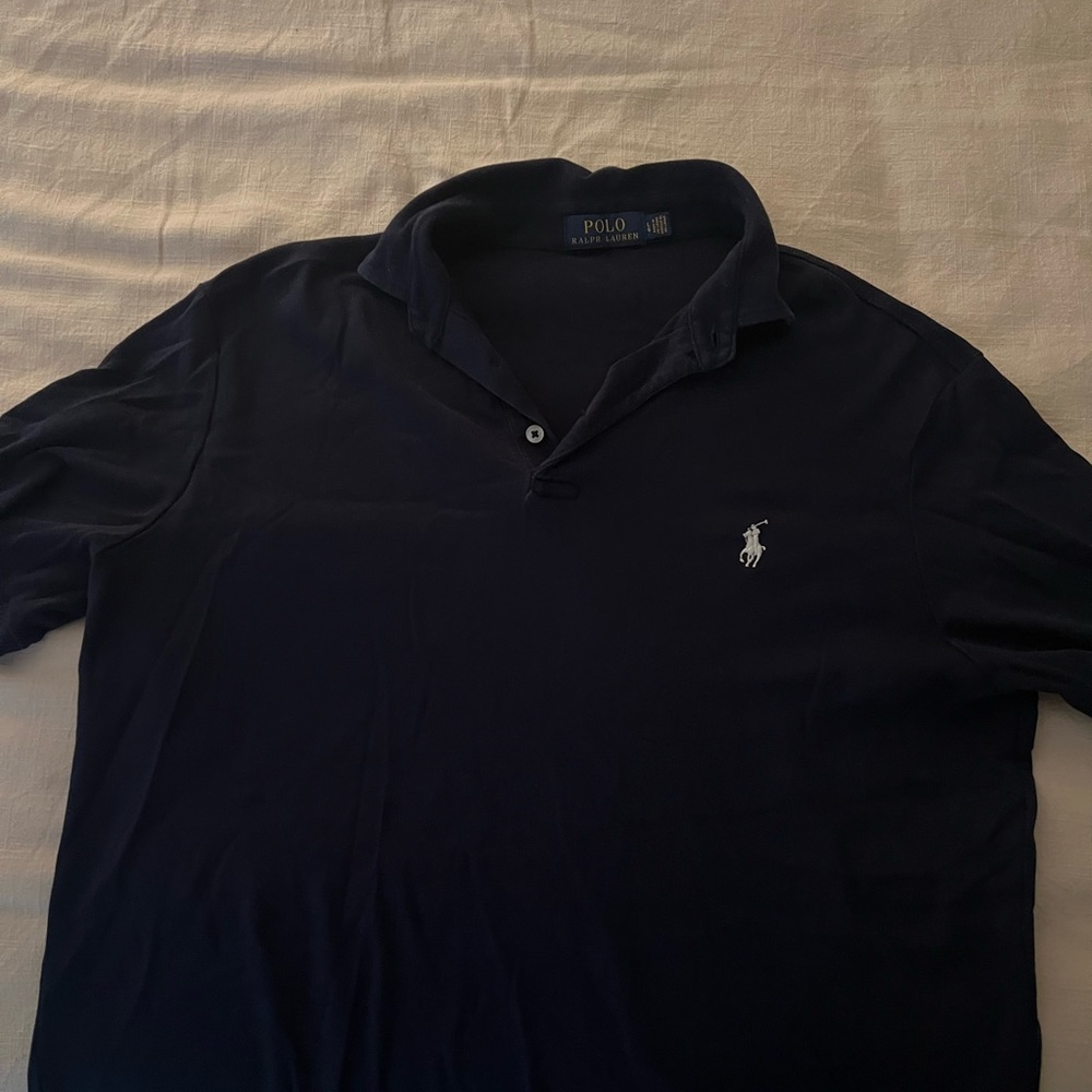 Polo by Ralph Lauren Men's Dark Blue Polo Shirt